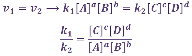 Concentración y su relación con su coeficiente estequiométrico