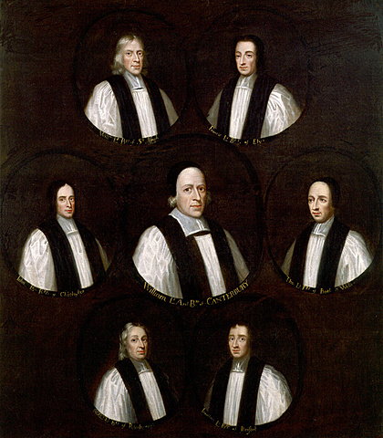 The "Seven Bishops" prosecuted by James II for refusing to announce the Declaration of Indulgence in their churches were acquitted