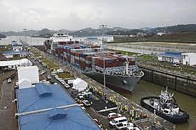 The Panama Canal opens for business