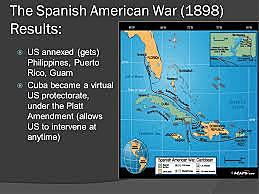 The United States annexes Guam, the Phillipines, and Puerto Rico.