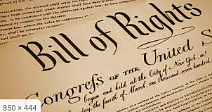 The Bill of Rights is ratified by 3/4ths of the states