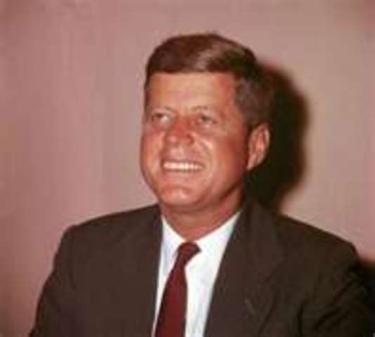John F. Kennedy wins democratic nomination