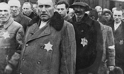 Judar tvingas bära stjärnan, WWII förintelsen