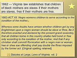 Virginia Law 1662