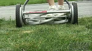 reel lawnmower is patented