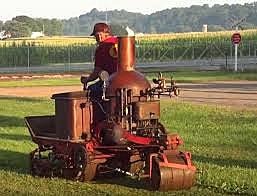 Coldwell Steam Lawn Mower Patented