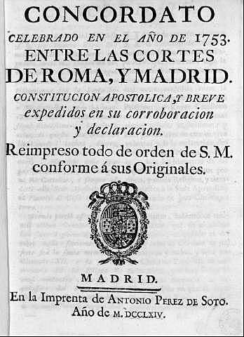 Concordato de España con el Papa