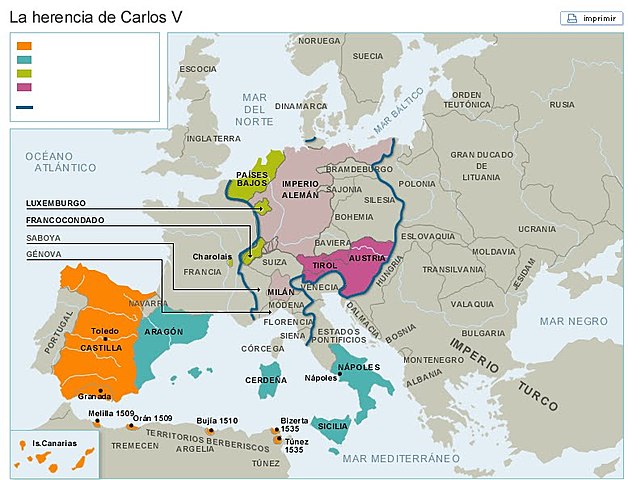 Herencia a Carlos I.