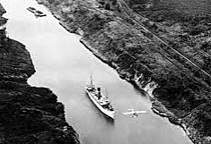 The Panama Canal opens for business.