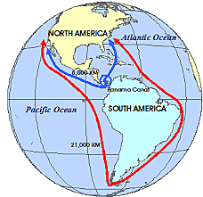 The Panama Canal Opens for Business.