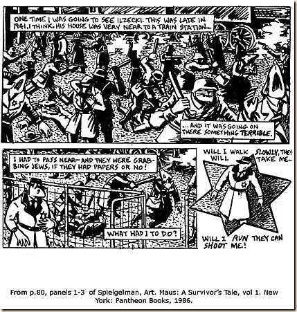 Walks by a massacre of jews on his way to meet ilzecki