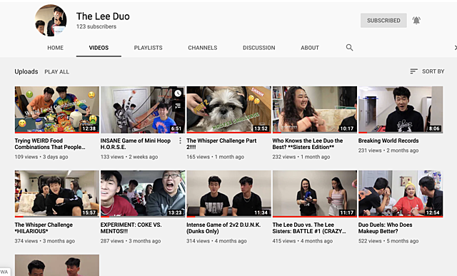 Brothers' YouTube Channel