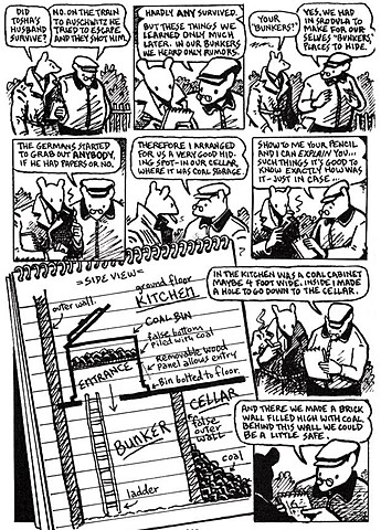 Vladek makes a bunker to hide from the nazis.