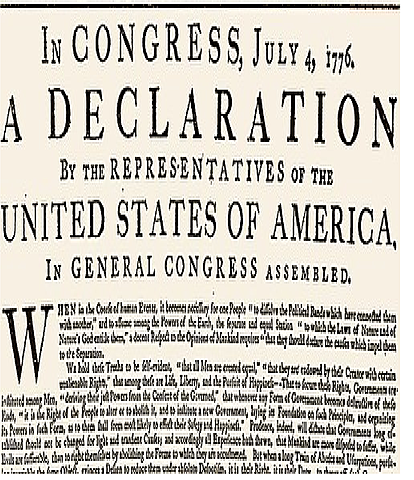 INDEPENDENCIA USA: 1776, 4 de julio: Los congresistas, representantes de las trece colonias