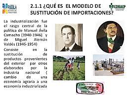 Modelo económico de sustitución de importaciones.