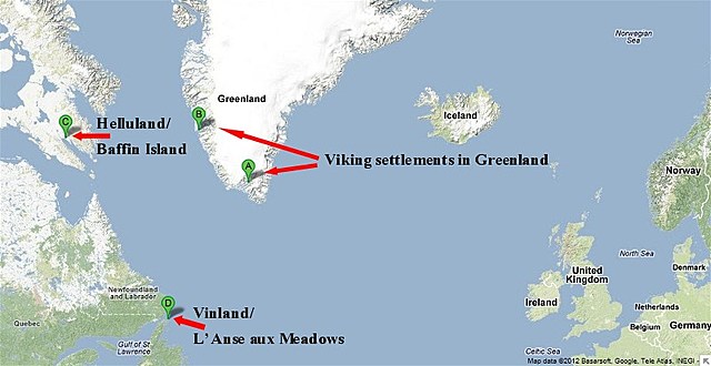 Three viking colonys