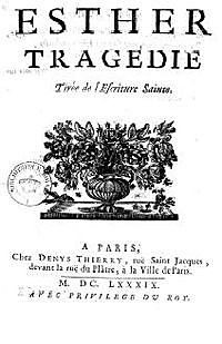 Jean Racine: ``Esther´´