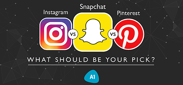 Instagram, Pinterest i Snapchat.
