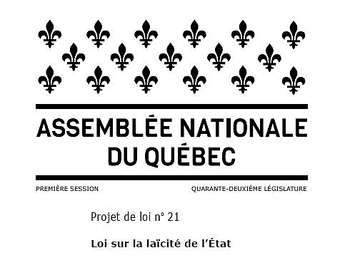 projet de loi no21 sur la laïcité de l'état
