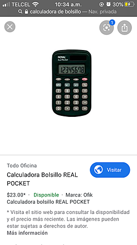 Calculadora de bolsillo