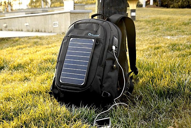 Mochila con energía solar