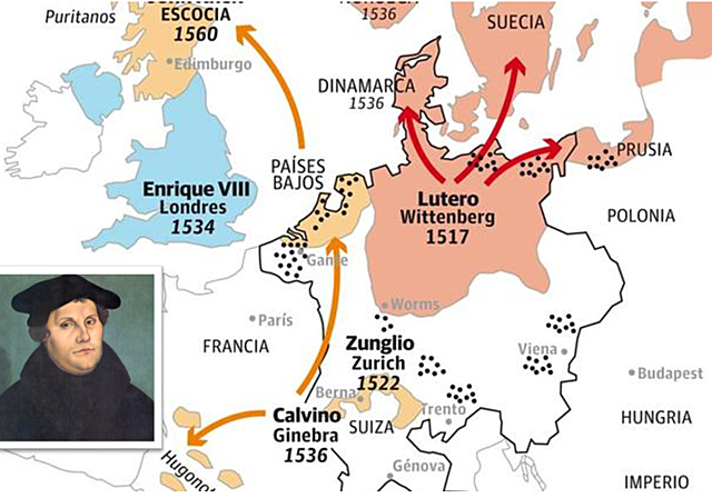 Publicación de las 95 Tesis de Lutero