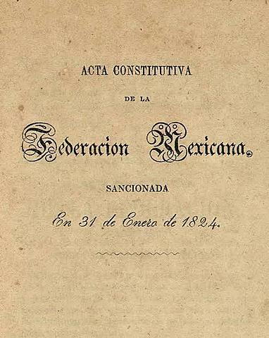 Acta Constitutiva de la Federación Mexicana