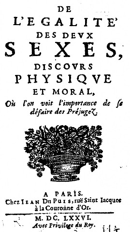 Igualdad de los sexos.