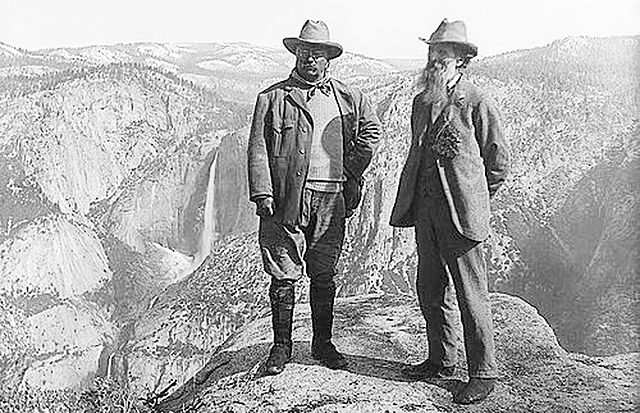 President Theodore Roosevelt visits Yosemite