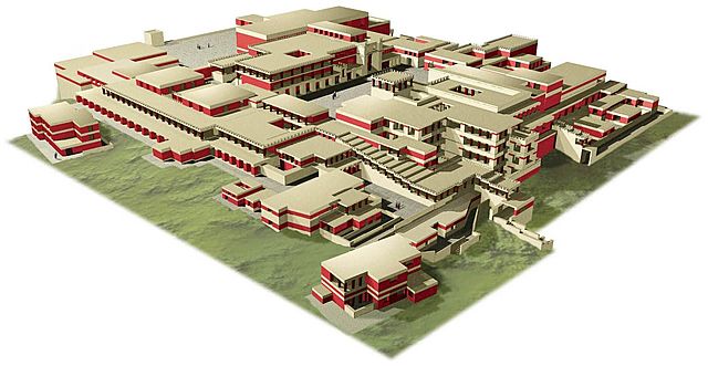 Construcción del palacio Cnosos