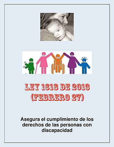 La Ley Estatutaria 1618 de 2013