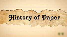Timeline: Evolution of Paper