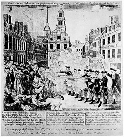 The Boston massacre