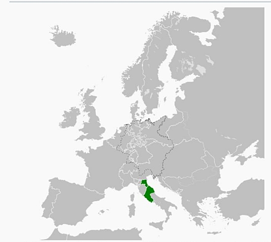 Los Estados Pontificios se anexionaron.