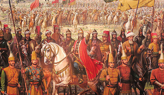 Ottomans, led by Mehmed II, lay siege to Constantinople