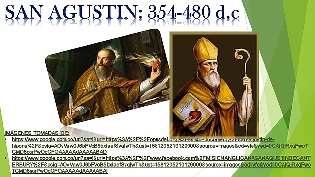 SAN AGUSTÍN: 354-430 d.c