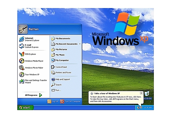 2001: Windows XP