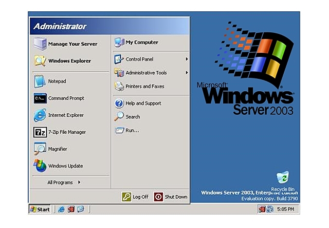 2003: Windows Server 2003
