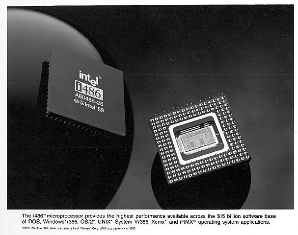 80486  Microprocessor is created