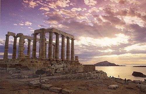 Templo de Poesidón en cabo Sounion (Grecia).