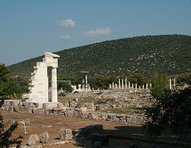 Templo de Asclepio (Escolapio) en Epidauro.