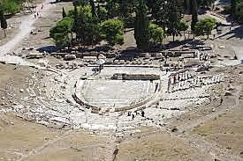 Teatro de Dionisos en la acrópolis de Atenas.