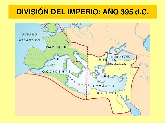 División del Imperio Romano