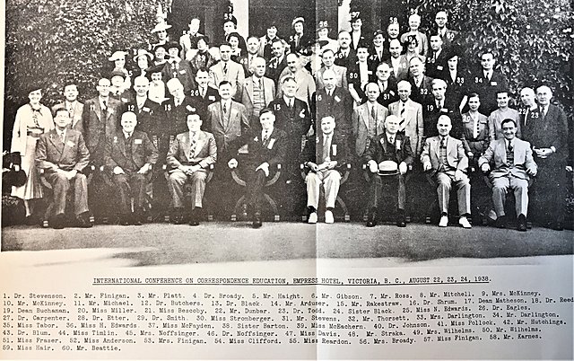1938 Primera conferencia de educación por correspondencia