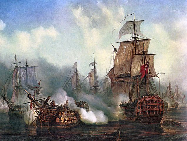 La derrota naval de Trafalgar