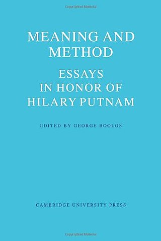 Putnam's "Meaning of 'Meaning'"