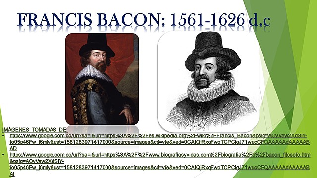 FRANCIS BACON: 1561-1626 d.c