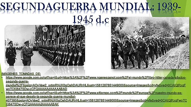 SEGUNDA GUERRA MUNDIAL: 1939-1945 d.c