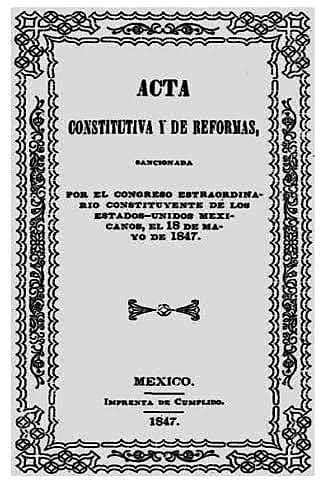 Acta Constitutiva de Reforma de 1847