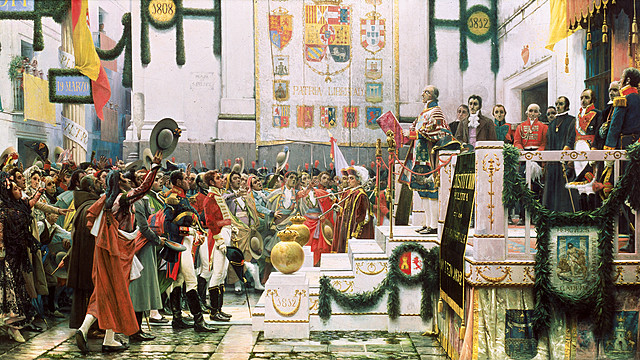 Llegada de la Constitución de Cádiz de 1812